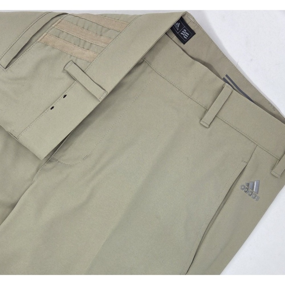 ADIDAS Golf PureMotion‎ Performance Pants Khaki Beige 36x30 Stretch (fits 38x29)